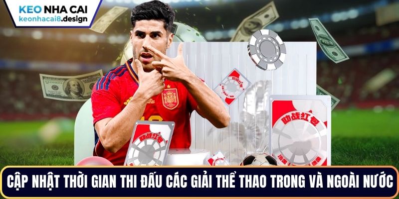 Cập nhật thời gian thi đấu các giải thể thao trong và ngoài nước